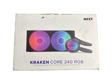 NZXT Kraken Core 240 RGB 240mm AIO Liquid CPU Cooler Black Open Box New