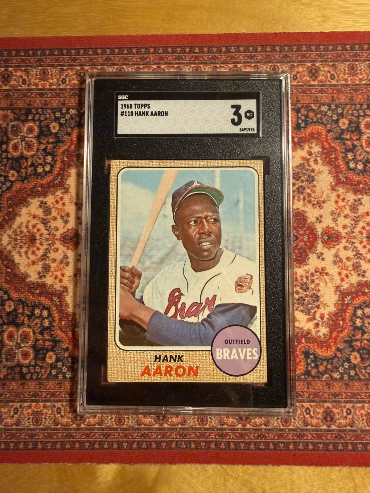 1968 Topps - Hank Aaron #110 HOF SGC 3