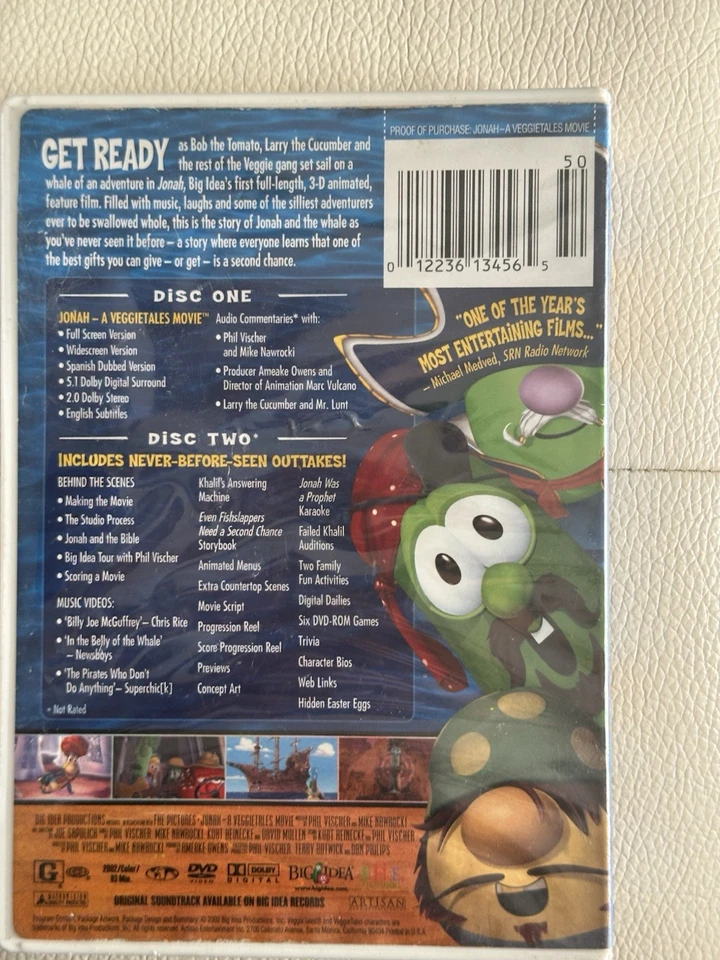 Jonah: A Veggie Tales Movie (DVD, 2003) Foto 2 de 2