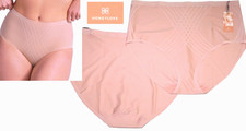 NEW Honeylove Honey Love Silhouette Smoothing Brief 2 PAIR Wms sz 3X Blush Pink