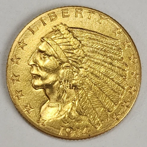 1915-D $2.50 Indian Head Gold Quarter Eagle – Denver Mint Circulated Uncertified