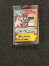 2023 Leaf Art Of Sport #AG2-11 Andre Dawson/ Tim Raines Auto Patch 1/1 HOF