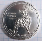 BULL AND BEAR MARKET SILVER ROUND CAVEAT EMPTOR 1 OZ PURE FINE SILVER IN CAPSULE