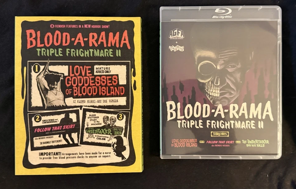 Blood-A-Rama Triple Frightmare II Bluray w/ OOP slipcover Vinegar Syndrome AGFA - Image 3 of 4