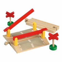 Brio BahnüBergang 4-Tlg. Holzeisenbahn Eisenbahn Holzspielzeug Holz Spielzeug