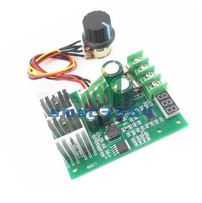 30A DC6-60V PWM Motor Speed Controller Board Dimmer Current Regulator+ Display