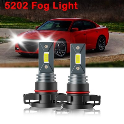 For Dodge Charger 2010-2014 LED Fog Light Bulb Conversion Kit High Power 6000K