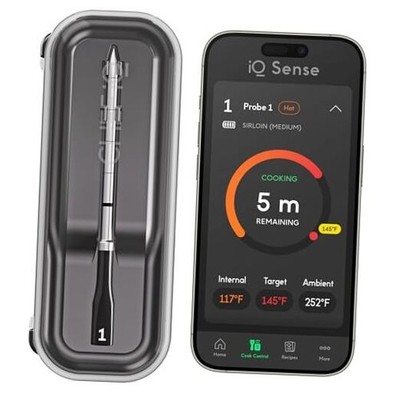  Sense [2025 Model] | Smart Wireless Meat Thermometer | Ultra-Thin 1 Probe