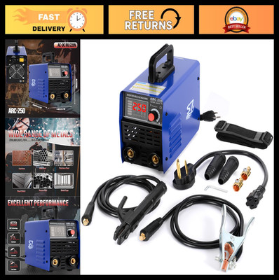 250A Dual Voltage Stick Welder, ARC/Lift TIG Inverter Machine, Synergic Control,