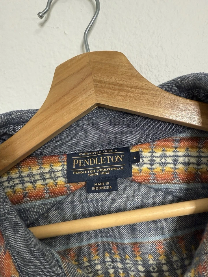 Pendleton Doublesoft Striped Driftwood Button Up - Image 2 of 4