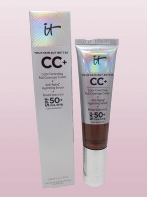 IT COSMETICS CC+ COLOR CORRECTING SPF 50 DEEP COOL 1.08 OZ BOXED EXP: 11/2026