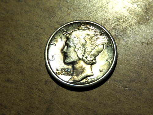 High Grade BU Better Date Problem FREE 1927-P Mercury Silver Dime DF3