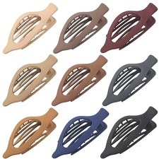 9 PCS Flat Hair Clips Women Matte Claw Clips Thick Thin Hair Multicolor