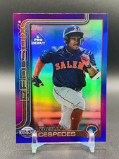 YOEILIN CESPEDES 2025 TOPPS PRO DEBUT PURPLE FOIL RED SOX #/299 