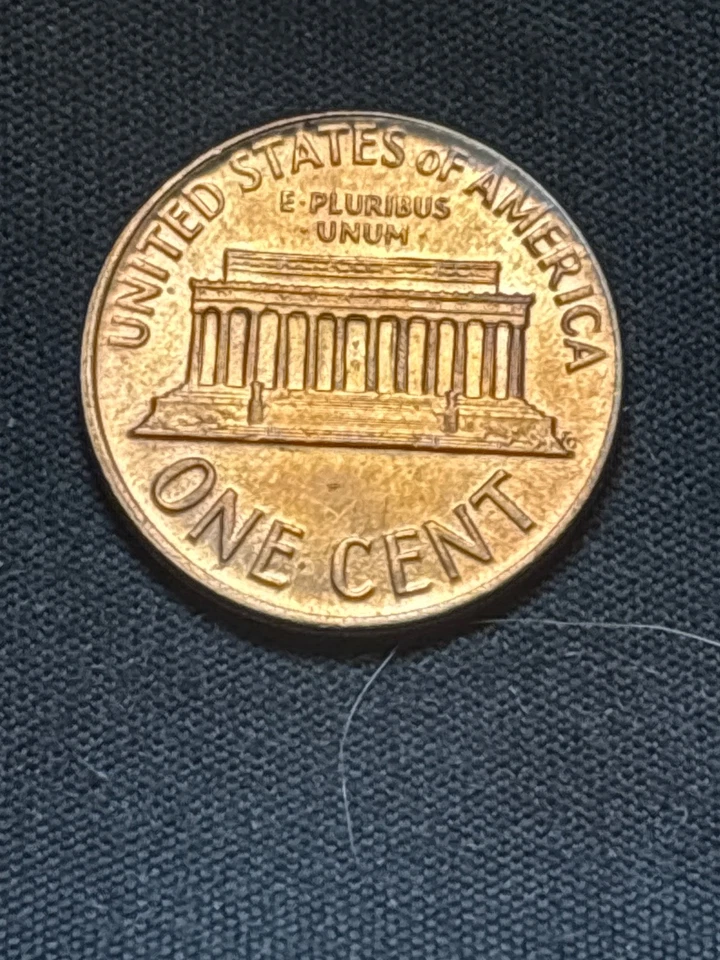 1966 Lincoln Cent – FS-801 DDR – RED – Doubled Die Reverse (ONE CENT / UNITED) - Image 2 of 4