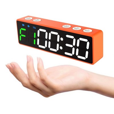 Mini Portable Gym Timer Clock, Large LED Digital Display Screen, Powerful Mag...