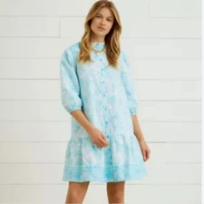 Sewing Down South x Crown & Ivy™ Brooke Three Quarter Sleeve Printed Dress Large