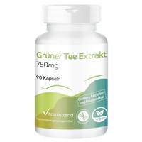 Vitamintrend GrüNer Tee Extrakt 750Mg, 90 Kapseln, Hochdosiert,...