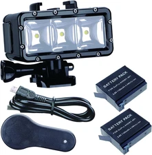 Waterproof High Power Dimmable Dual Battery Fill Night Diving Underwater Light f