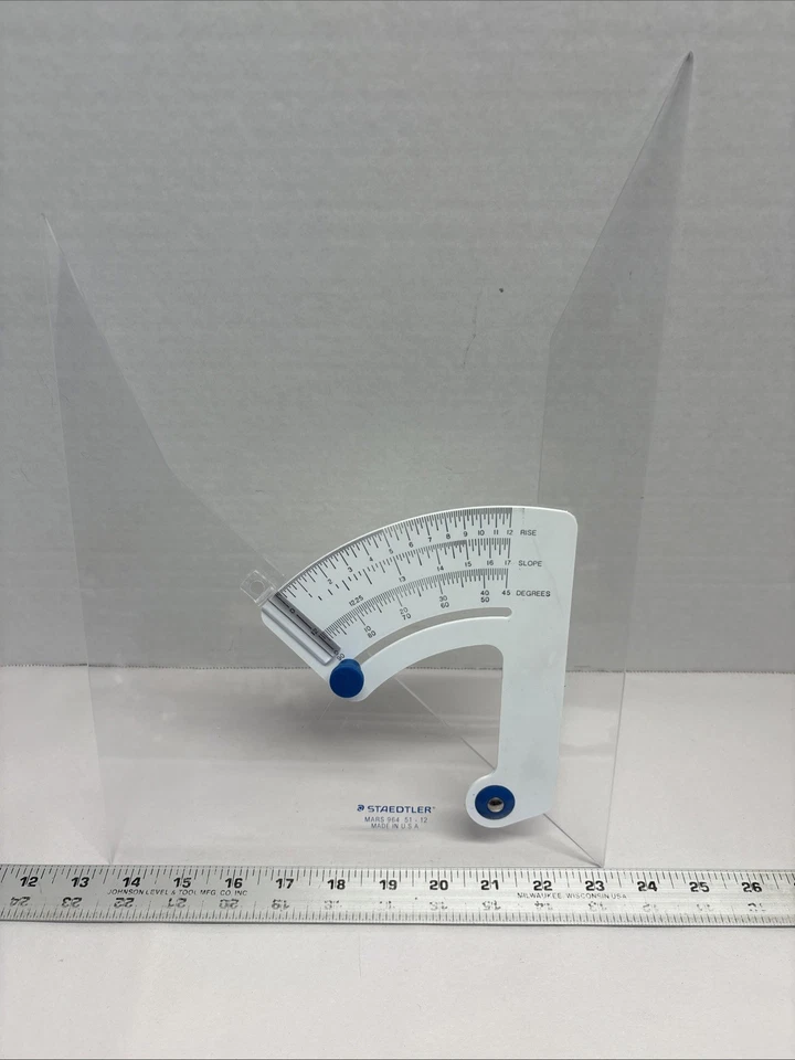 Staedtler Mars 964-51-12 Adjustable Triangle Made In USA Preowned - Image 4 of 4