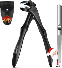 DRMODE Toenail Clippers for Thick Toenails for Seniors, Upgraded Long Handled An