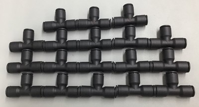 Lot Of 18 Dixon Valve Legris Push-In Union Tee 31046000 (b574)