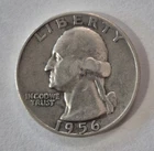 1956 D Washington Quarter - Circulated- Good Condition