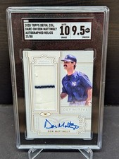 2020 Topps Definitive Don Mattingly Autographed Relic 23/50 JERSEY NUMBER! Card