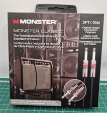 Monster Classic Straight to Straight Speaker Cable 3ft 0.91m FAST Dispatch