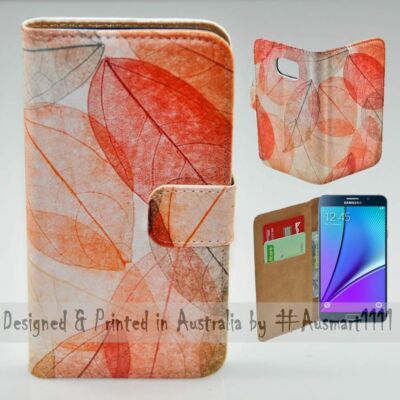 For Samsung Galaxy Note Series Autumn Leaves Theme Print Mobile Phone Case Cover