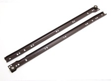 Drawer Runner Slides Self Closing Bottom Fix Brown 500mm Pack Of 25 Pairs