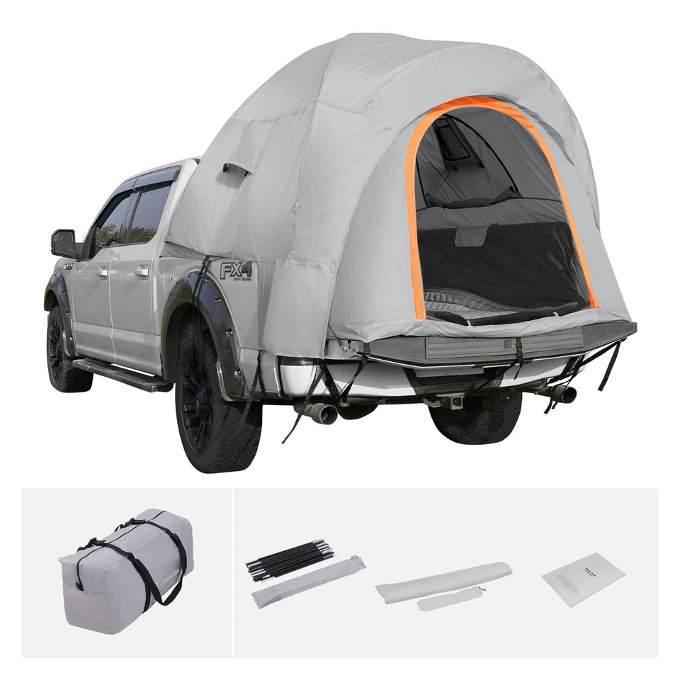 Barraca de acampamento 6,4'-6,7' SUV picape caminhão cama tendas para Ford F-150 terno 2-3 pessoas