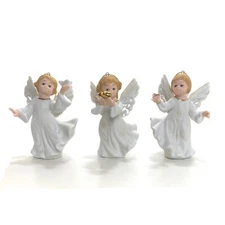 Home Interiors Angel Set Of 3 Three Ornament NEW - Pre-owned Never Used 4 In