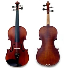 Professional Hand-made 4/4 Size Acoustic Violin Two Piece Back Strad Style