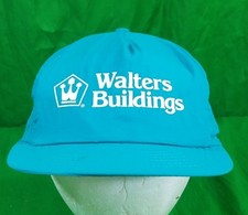 Vtg Walters Buildings Hat Nylon Swingster USA Made Snapback Cap