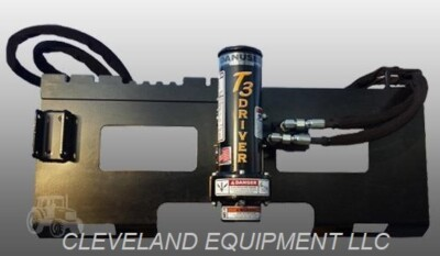 #ad NEW DANUSER T3 FENCE POST DRIVER ATTACHMENT for Skid Steer Loader Tractor t post $2595.00
