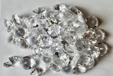 Clear1 1.25" ACRYLIC Plastic DIAMOND Shaped Gems for Weddings Crafting Brides
