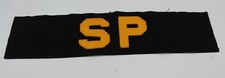 Navy Shore Patrol Arm Band Yellow WWII U.S. Navy Black