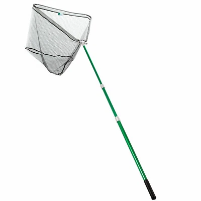 Hammerkopf Kescher Angeln Gummiert 3m Groß Teleskop Angelkescher Zite Fishing