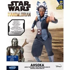 Star Wars AHSOKA Costume Adult Halloween Mandalorian Cosplay Disney M 8/10 New
