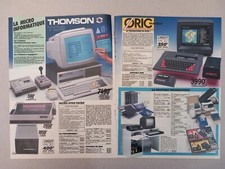 1986 PC Personal Computers Amstrad Thomson Oric 4 Pages Catalog Print Ads