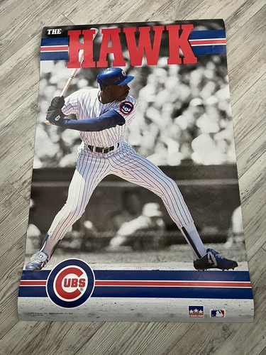 Andre Dawson THE HAWK Chicago Cubs Starline 1991 MLB Baseball 22x34 ...