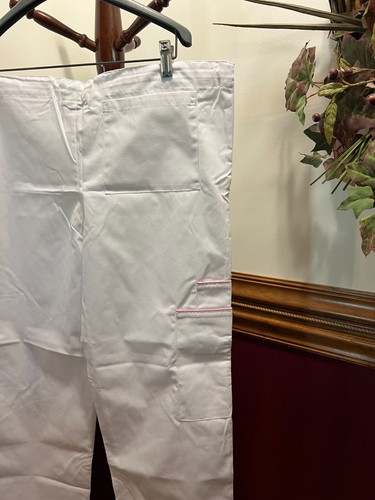 * Dudz Scrub 3-pkt drawstring-waist Scrub Pants White Pink T Vols Tennessee M - Picture 4 of 8