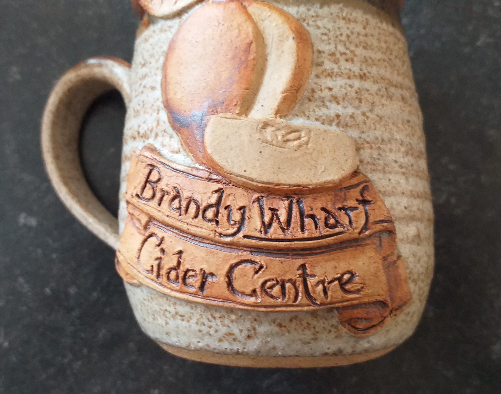 Studio Pottery Cider Mug signed Brandy Whaft Cider Centre collectable