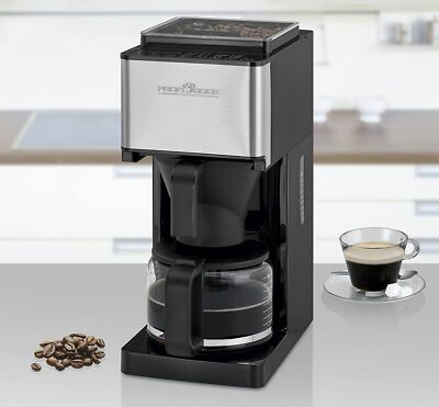 Profi Cook PC-KA1138 Kaffeemaschine Mahlwerk Filter 1x4 Glaskanne 1,2L Timer LCD