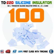 100pcs TO-220 transistor silicone insulator pads-thermal insulation pad to220