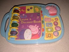 VTech Peppa Pig Learn  Discover Book Interactive Alphabet and Vocabulary Toy