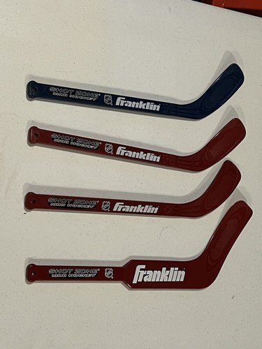NHL Shot Zone Mini Hockey Floor Hockey Franklin Sports Sticks Lot Of 4