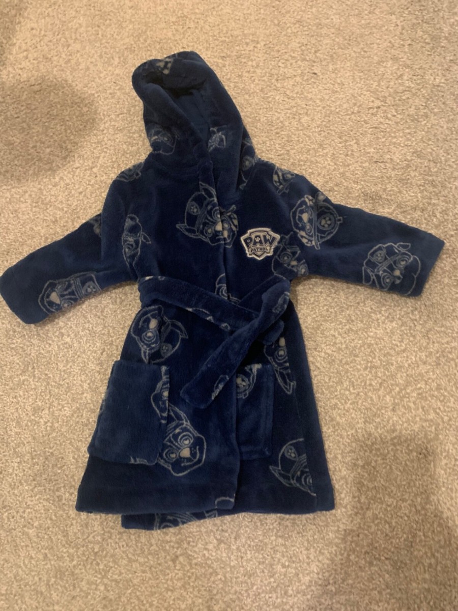 George Asda boys blue paw patrol dressing gown age 1- years