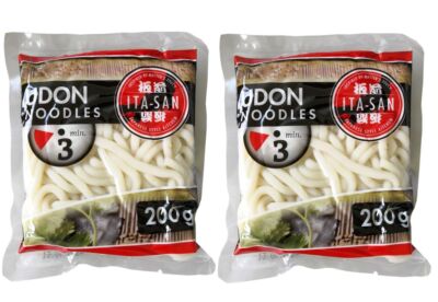 [ 2x 200g ] ITA-SAN  Udon-Nudeln UDONG vorgekochte Nudeln nach japanischer Art